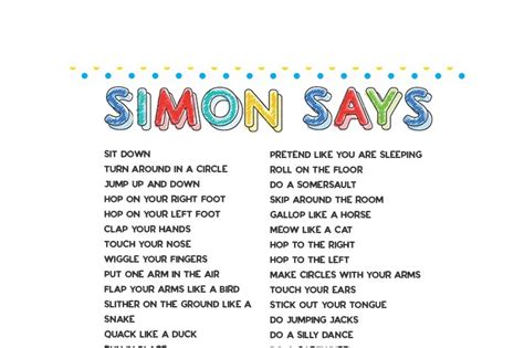 Simon Says Ideas - The Best Ideas for Kids