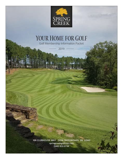 Spring Creek Golf Club, Gordonsville, Virginia - Golf course information and reviews.