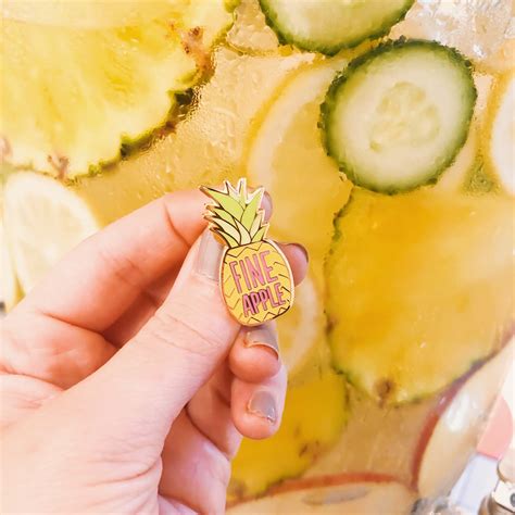 Fineapple Enamel Pin Pineapple Pin | Etsy