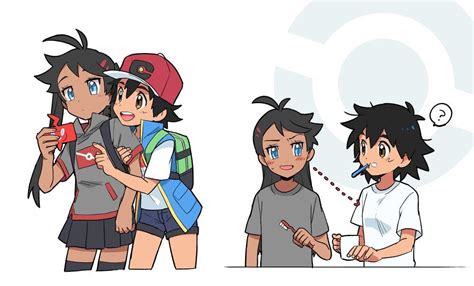 Genderbent Ash and Goh : r/PokeGals