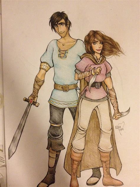 Lady Katsa and Prince Po by MissVajsing on DeviantArt