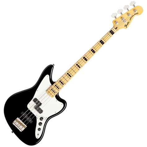 Fender Modern Player Jaguar Bass Guitar, Black at Gear4music.com