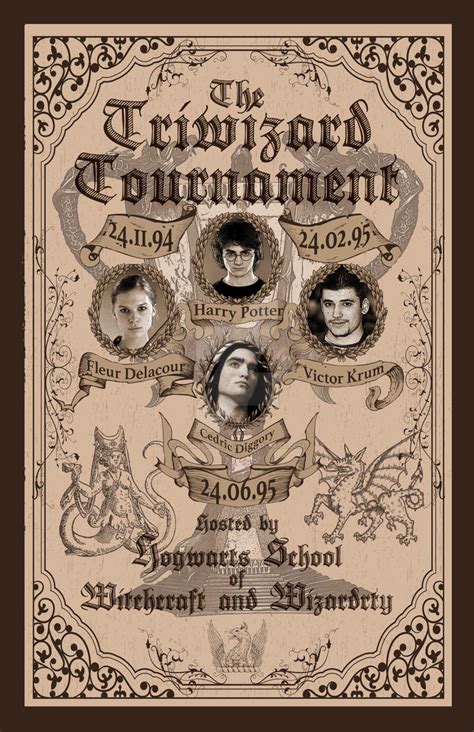 Triwizard Tournament from Goblet of Fire Poster by jonathanz on DeviantArt