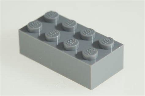 200x lego medium stone grey (light grey) 2x4 bricks super in South ...