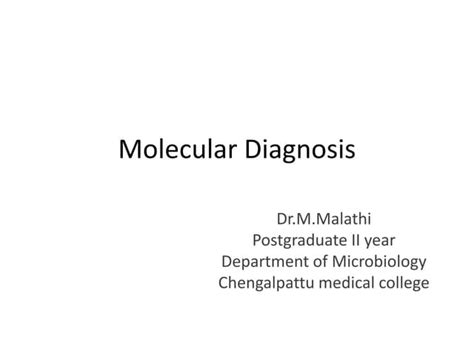 Molecular techniques | PPT