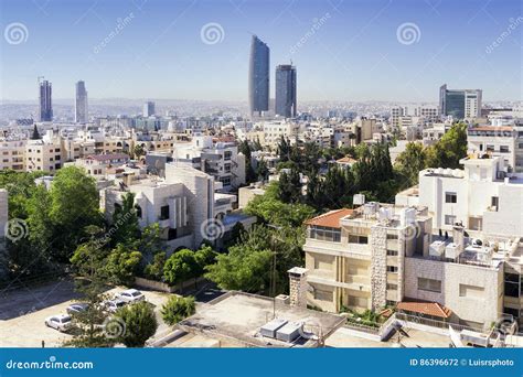 Amman skyline stock photo. Image of arabic, modern, district - 86396672