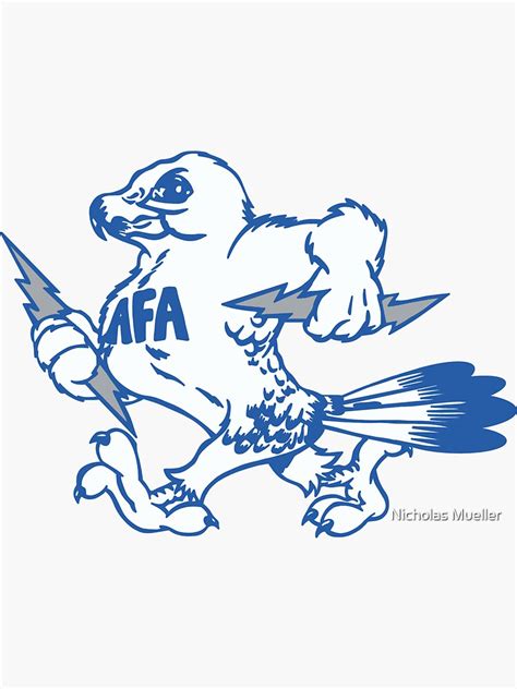 "Vintage Air Force Academy Mascot Logo Design" Sticker for Sale by Nick1713 | Redbubble