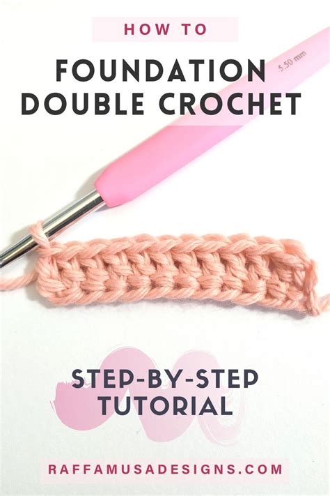 How to... Foundation Double Crochet – Step-by-Step Tutorial | Foundation single crochet, Crochet ...