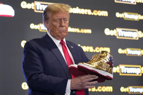 Trump unveils $399 branded shoes at 'Sneaker Con'