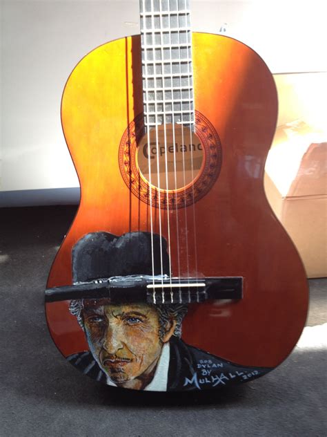 Bob Dylan Guitar by William Mulhall - Etsy