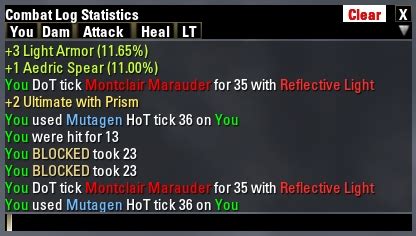 Combat Log Statistics - The Elder Scrolls Online Addons - CurseForge