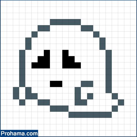 Ghost Pixel Art | Halloween Pixel Art