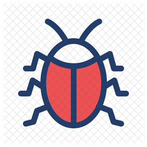 Bug Logo Icon - Download in Colored Outline Style