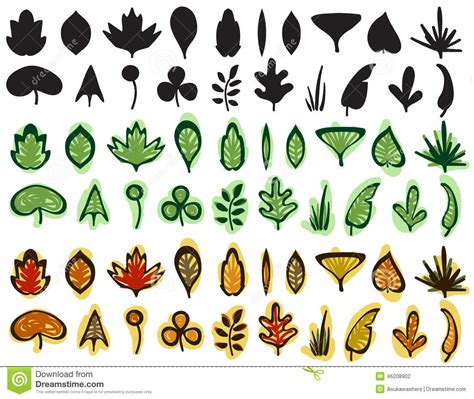 Leaf Shapes Clip Art