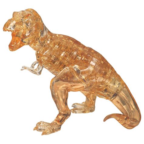 T-Rex Crystal 3D Puzzle sparkly gold – Dinosaurs Galore