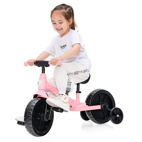 Infans 4-in-1 Kids Training Bike Toddler Tricycle w/ Training Wheels ...