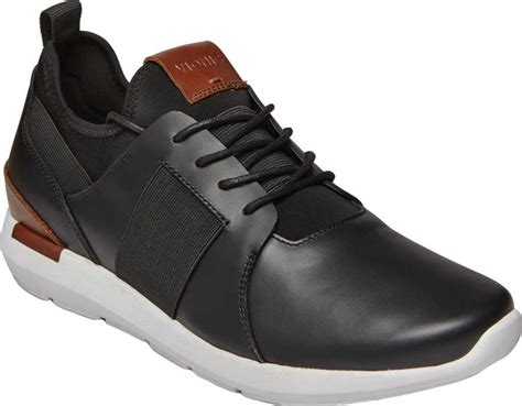 Vionic - Men's Vionic Caleb Sneaker Black Leather/Neoprene 7 M ...