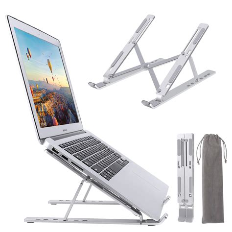 Buy Laptop Stand Adjustable, YOSHINE Premium Aluminium Foldable Laptop ...