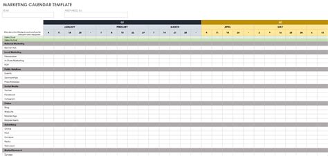 Marketing Calendar 2024 Google Sheets - Dania Electra