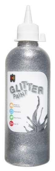 Product: GLITTER PAINT SILVER 500ML - Arts & Crafts - School Essentials