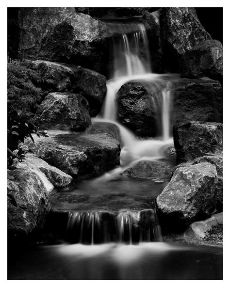 fine art photography Waterfall photography Black and White