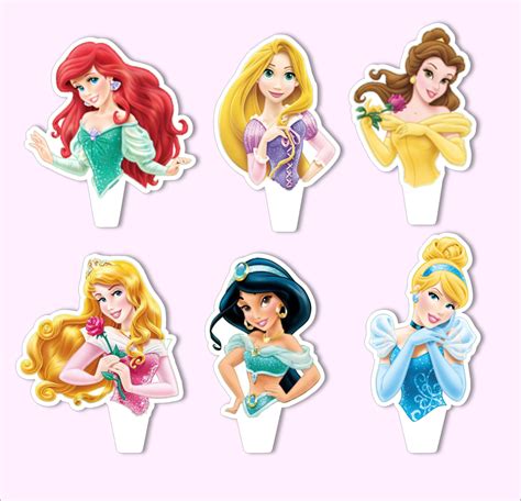 Half Body Disney Princess Cupcake Toppers Free Printable - Printable Word Searches