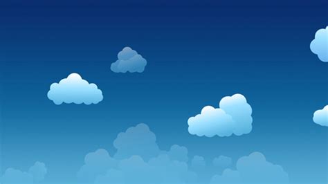 Cartoon Clouds Static & Moving on Blue Sky, Motion Graphics | VideoHive