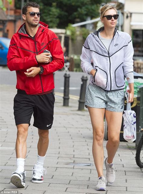 Maria Sharapova and boyfriend Grigor Dimitrov wear identical jackets | Daily Mail Online