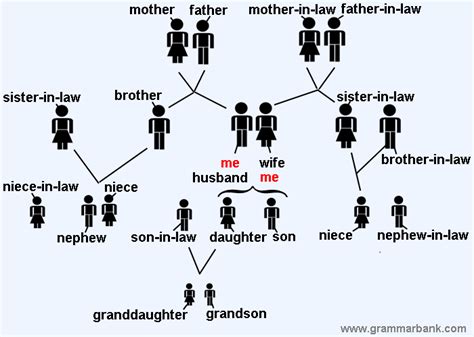 Family Tree Relationship Names in English | Family tree relationships, Family relationships ...