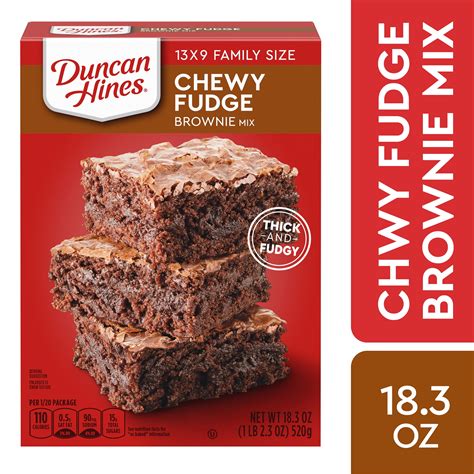 Duncan Hines Chewy Fudge Brownie Mix 18.3 oz - Walmart.com - Walmart.com