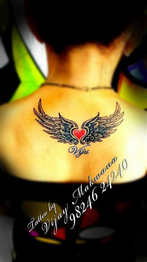 Wing tattoo by Vijay makawana ,, @ feather art studio anand ,Gujarat ...