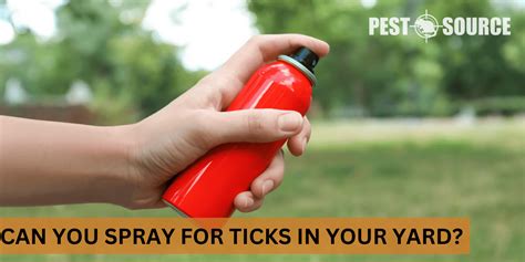 Can You Spray for Ticks in Your Yard? - Pest Source