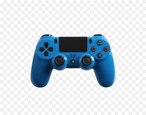 Glossy Blue Custom Controller - Ps4 PNG - FlyClipart