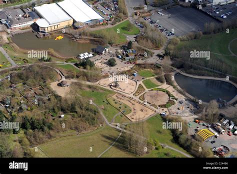 Aerial view Telford Town Park in Shropshire Stock Photo - Alamy