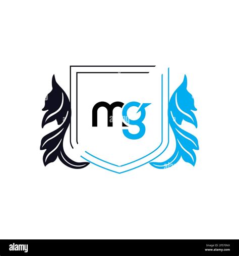 MG Letter Logo Design. Initial letters MG logo icon. Abstract letter MG ...