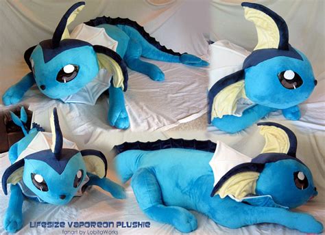 LIFESIZE Pokemon Vaporeon Plushie. $450.00, via Etsy. | Pokemon craft, Pokemon, Pokemon plush