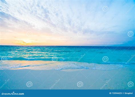 Sunset at maldives island stock image. Image of caribbean - 72094425