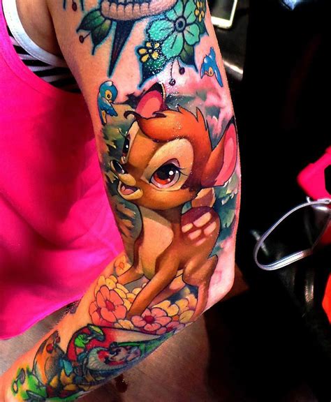 Cute Bambi Tattoo