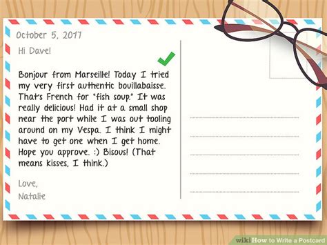 How to Write a Postcard (with Sample Postcards) - wikiHow