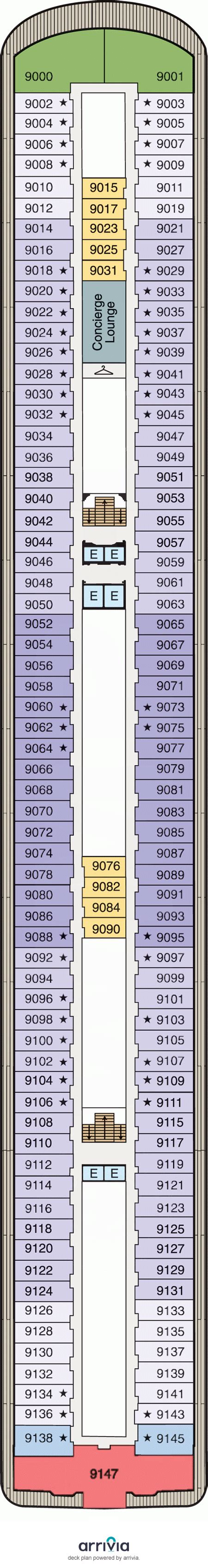 Oceania Riviera Deck Plan - the hourglass hobby