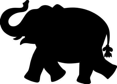 Asian Elephant Silhouette at GetDrawings | Free download