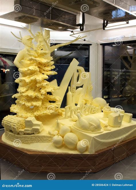 Butter Sculpture editorial stock image. Image of dairy - 28506424