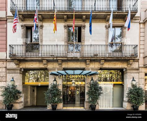 Hotel Caledonian exterior, Barcelona, Spain Stock Photo - Alamy