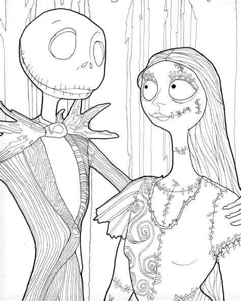 Jack Skellington Coloring Pages