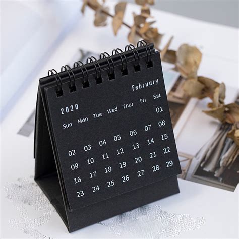 2020 Mini Desk Calendar Stand Up Flip Calendar Daily Monthly Table Planner Agenda Organizer for ...