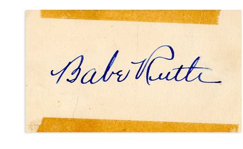 High Grade Babe Ruth Signature - Special Autograph Request Card