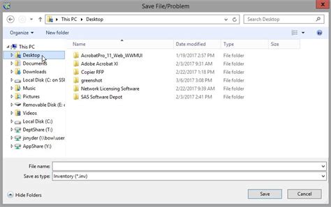 Apps Anywhere - Saving Files on a PC