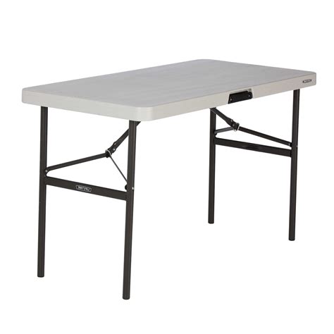 4ft Rectangular folding table (almond) 122cm/ 4 people / heavy commercial