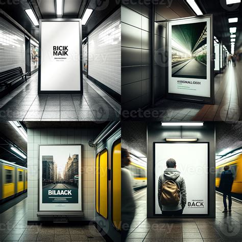 Blank place advertising screen. Poster mockup. Banner mockup. Billboard ...