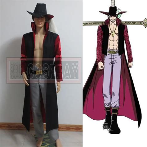 One piece Cosplay Dracule Mihawk Hawk Eye Mihawk cosplay costume with ...